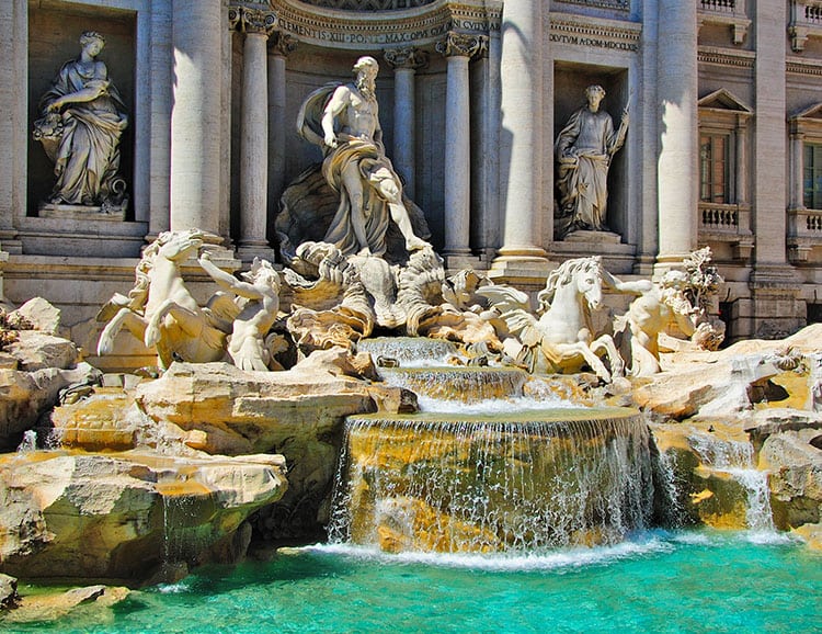 Italien Latium Rom Trevi-Brunnen