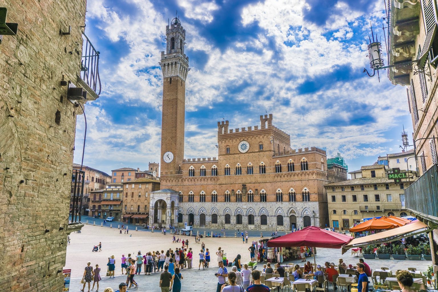 Italien Toskana Siena Piazza del Campo